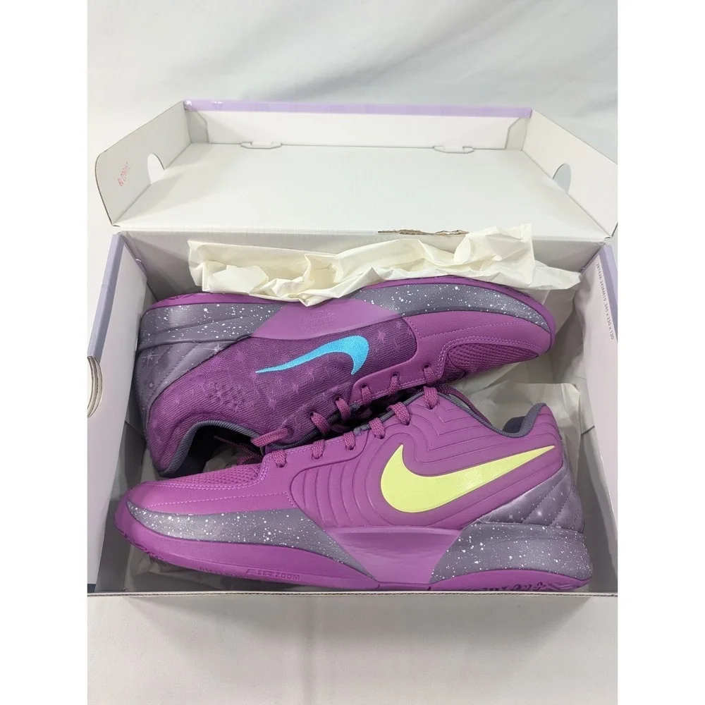 NEW Men's Size 12 Nike Ja 2 Stargazer Bold Berry Baltic Blue Shoes FD7328-500